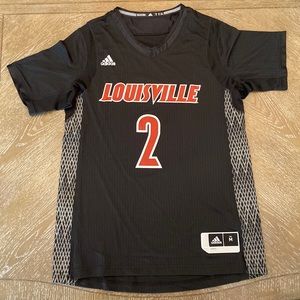 Louisville Cardinals Adidas Basketball Jersey Medium Black 2 Russ Smith